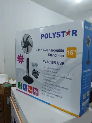 Best Selling Polystar Rechargeable Fan 16''