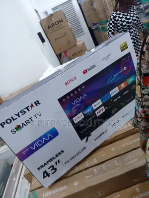 Quality Polystar 43” Smart Ultra HD TV