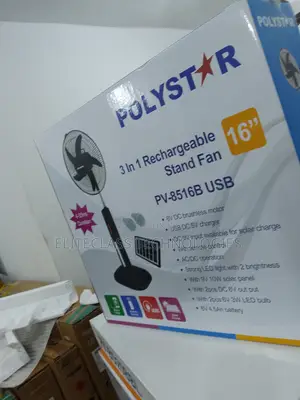 The Best Selling Polystar Rechargeable Fan 16''