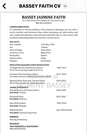 Customer Service CV