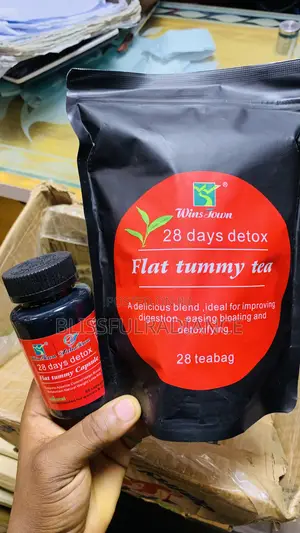 WINS TOWN 28days Detox Flat Tummy Tea and Capsules