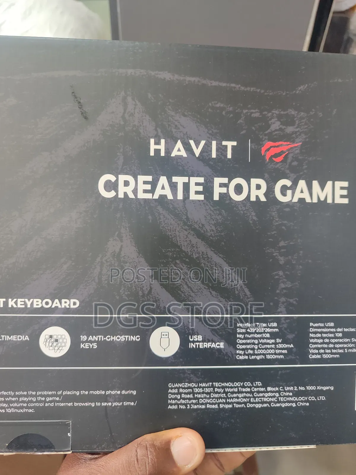 Havit Gamenote KB488L Multi Function Backlit Wired Keyboard
