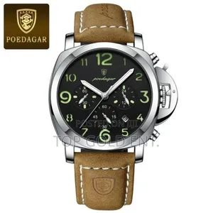 Poedagar Quality Leather Wristwatch