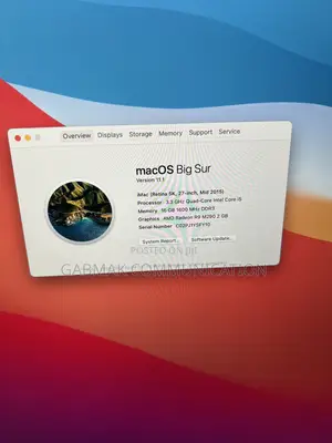 Desktop Computer Apple iMac 16GB Intel Core I5 HDD 1T