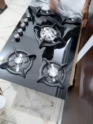 Polystar 5-Gas Burner 7mm Thick Gas Hob