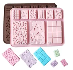 Silicone Chocolate Mold Waffle Shape Classic Block Chocolate