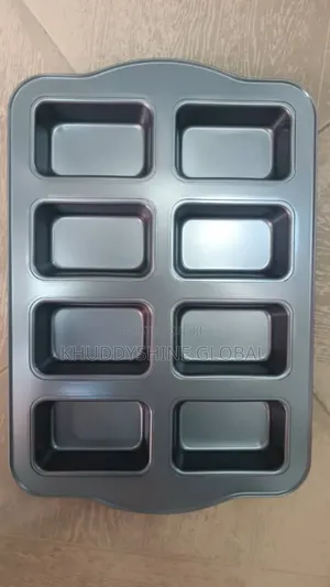 8-Cavity Square Muffin Pan Bread Pan