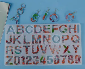 Alphabet Letter Number Decoration Resin Craft Silicone Mold