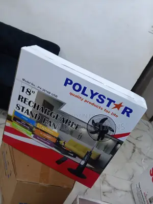 New Polystar 18 Inches Pv-3018b Rechargeable Fan
