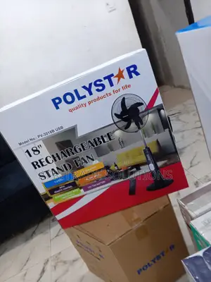 New Durable Polystar 18 Inches Pv-3018b Rechargeable Fan