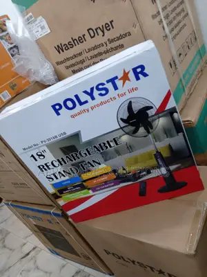 Best Quality Polystar 18 Inches Pv-3018b Rechargeable Fan