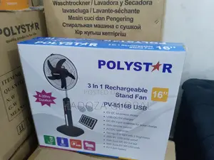New-in Polystar 16 Rechrgeable Standing Fan