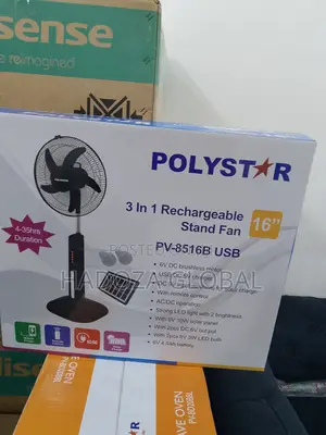 The Efficient 16" Polystar 3in 1 Rechargeable Fan
