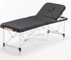 3 Section Alloy Iron Foldable Massage Bed