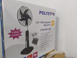 Unique 16" Polystar Rechargeable Standing Fan