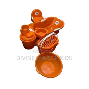 Baby Bath Set -7pcs - Orange,Purple and Green.
