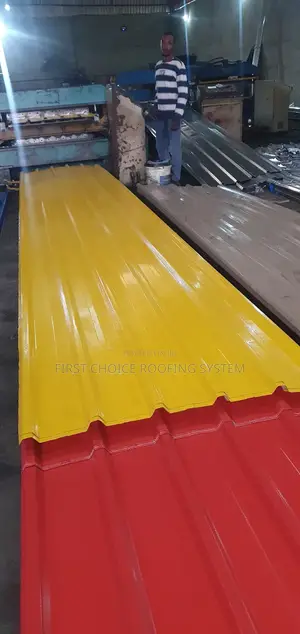 Yellow Long Sparn Roofing Sheets