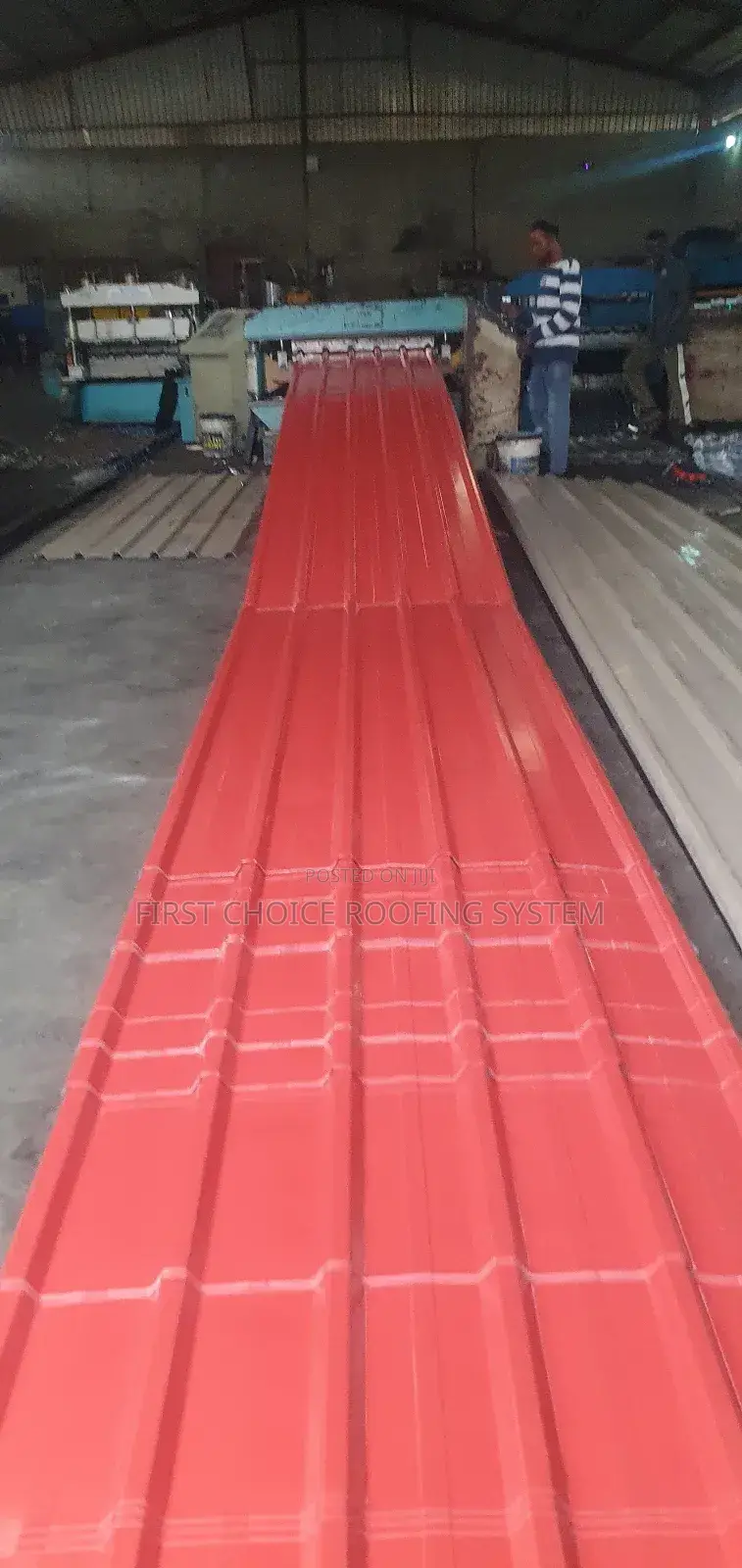 Red Long Sparn Roofing 0.55