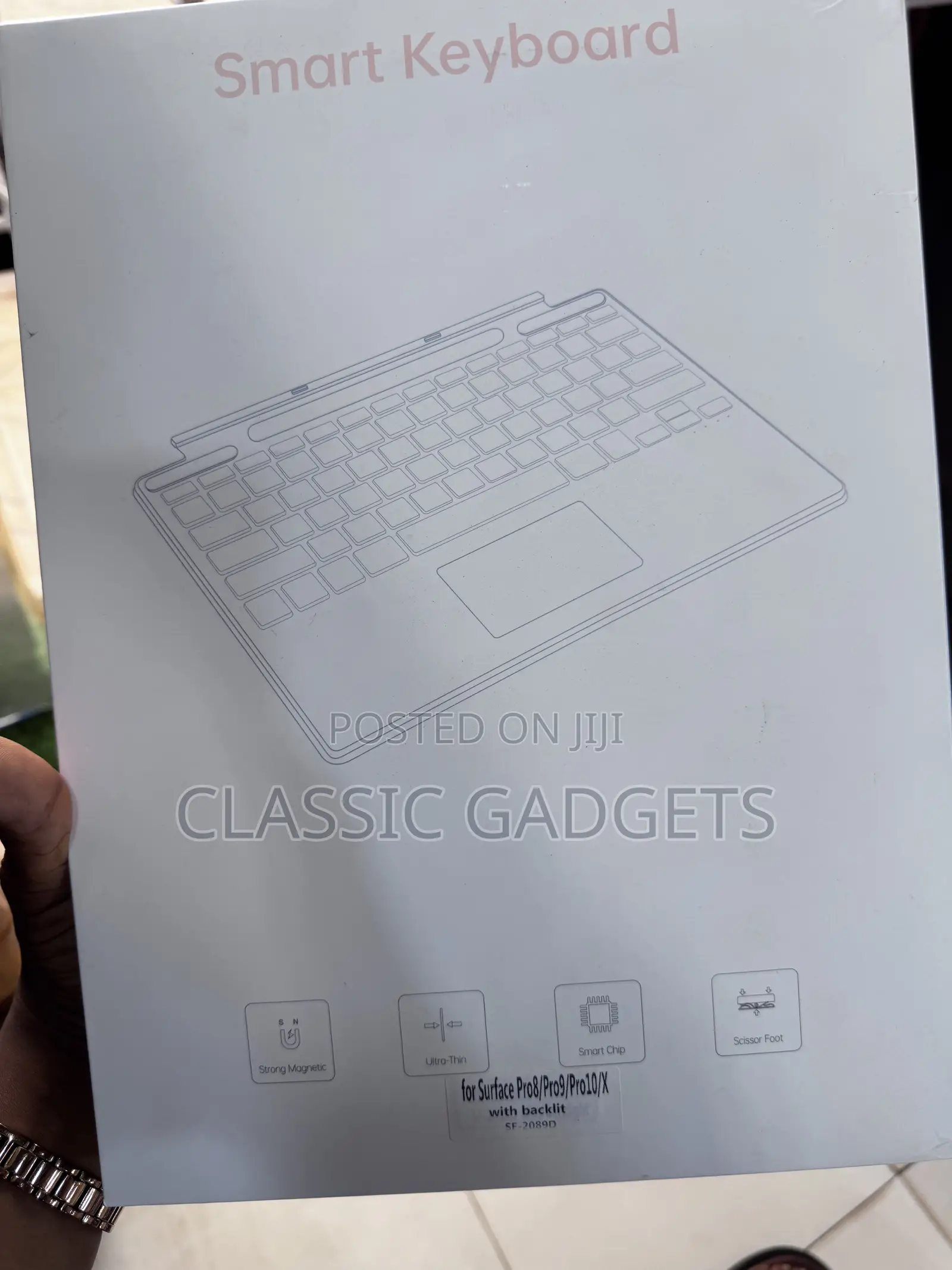 Bluetooth Keyboard With Backlit for Surface Pro 8 / X / 9/10