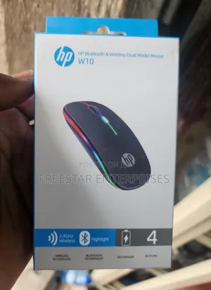 HP W10 Wireless Rechargeable Mouse. HP Bluetooth Mouse.
