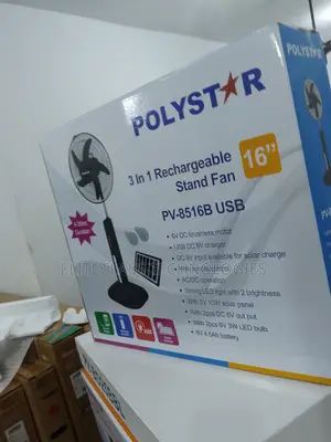 Advanced 16'' Polystar Rechargeable Fan