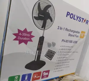 The Best Polystar 16" 3 in 1 Rechargeable Fan -Affordable
