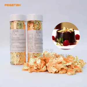 1PCS Genuine Gold Leaf Schabin Flakes 2g Gold Decorative