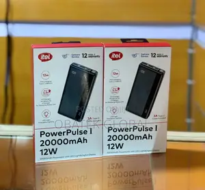 Itel 20,000mah Powerbank 12watts
