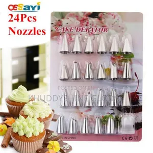 24pcs/Set Cake Nozzle Icing Piping Pastry Nozzles Russian