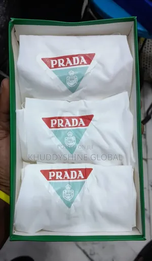 Prada,Off White,D G, Fendi Designer White Boxers Undies