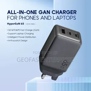 Oraimo Power 65w Speed Triple Port Charger Kit With Type-C