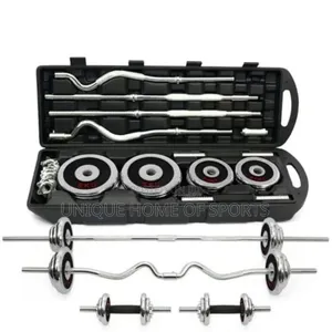55kg Adjustable Dumbbell With Curved Barbell