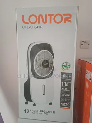 12" Rechargeable Water Mist Fan