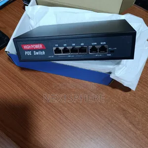 4 Port Poe Switch for NVR and Router- High Power