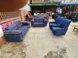 Quality Complete Set of 7 Seaters Upholstery Padded Sofa