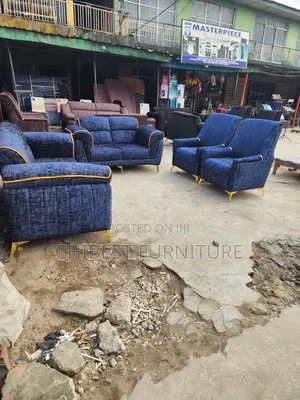 Quality Complete Set of 7 Seaters Upholstery Padded Sofa
