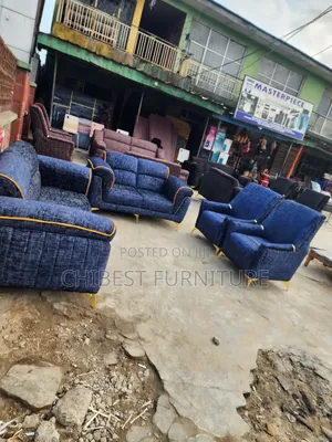 Quality Complete Set of 7 Seaters Upholstery Padded Sofa