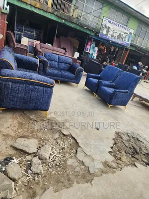 Complete Set of 7 Seaters Upholstery Padded Sofa Chair