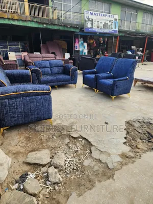 Complete Set of 7 Seaters Upholstery Padded Sofa Chair