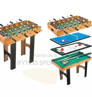 4in1 Soccer Table, Tennis Board Snooker, Air Hockey