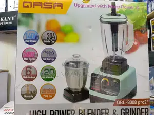 Qasa High Power Blender With Double Cup, QBL-8008 Pro2+