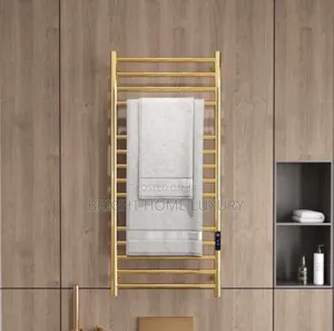 Luxury Electric Warmer Towel Rail Hanger Holder Gold