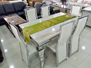 Classic 6 Seater Marble Dining Table