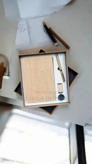 3in1 Wooden Set Key Holder Pen and Note Book