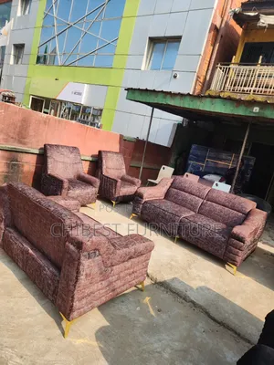Complete Set of 7 Seaters Upholstery Padded Sofa Chair