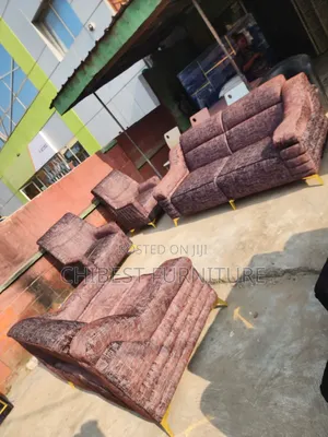 Complete Set of 7 Seaters Upholstery Padded Sofa Chair