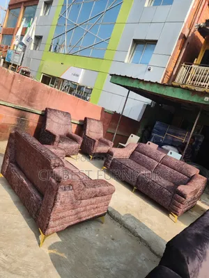 Complete Set of 7 Seaters Upholstery Padded Sofa Chair