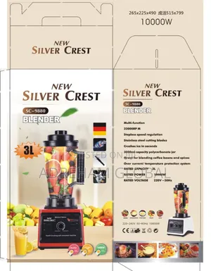 Silver Crest 2in1 3L Big Jar,Blender and Grinder,10,000watts