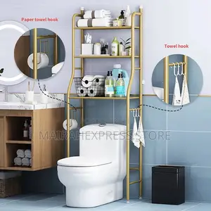 Good Color Over The Tank Bathroom Rack