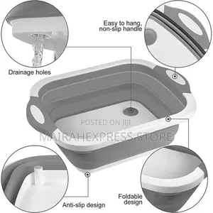 2in1 Foldable Chopping Board/Bowls